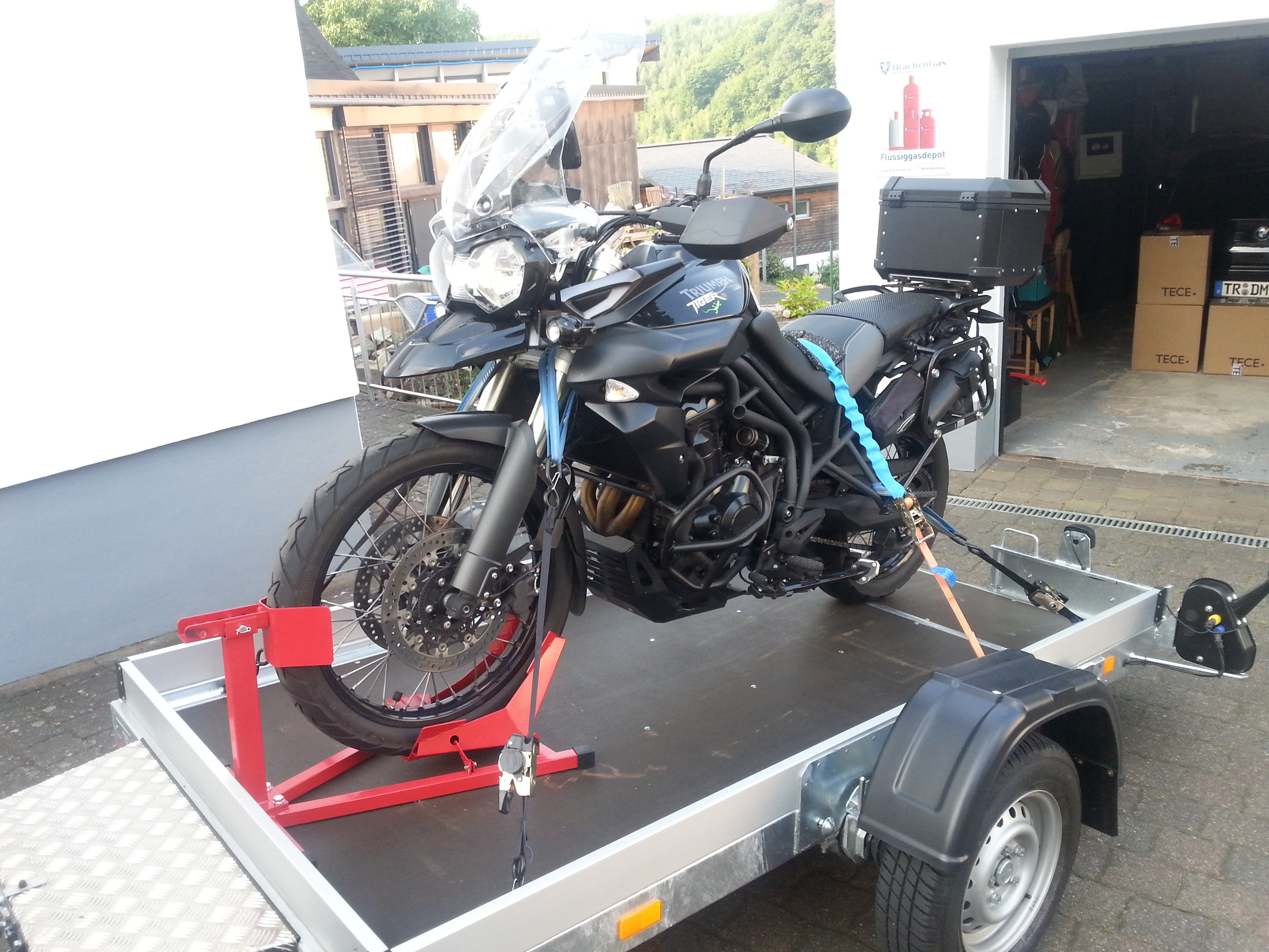 Motorrad transportieren - Benzingerede - Tigerhome